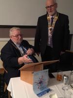 District Governor Jimmy Johnston with President Alan